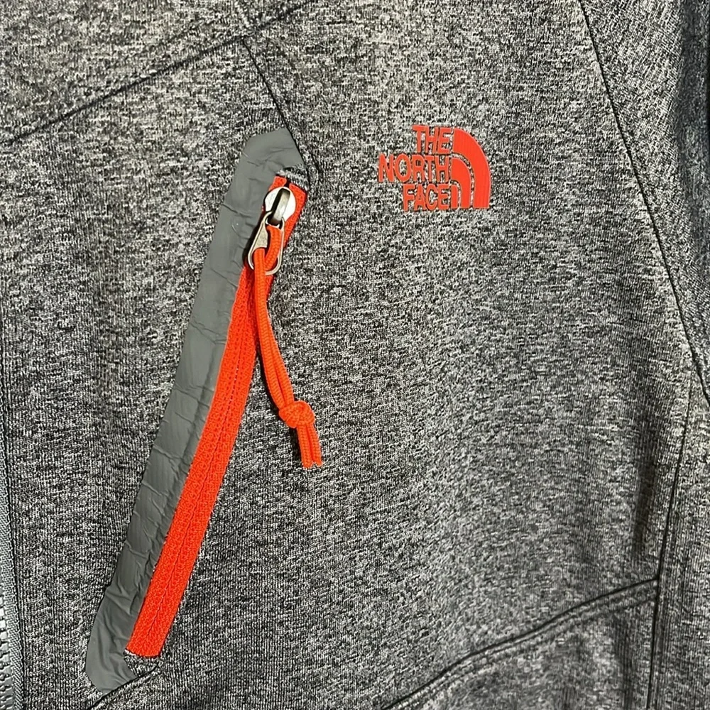 The North Face Gray Zip Hoodie Sweatshirt